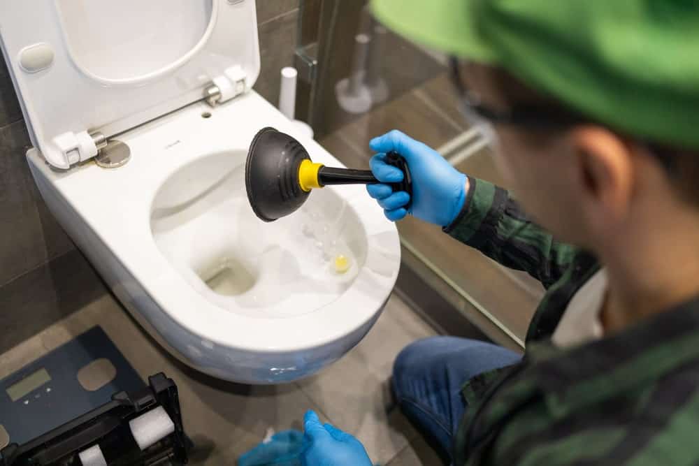 Cleaning Toilet Stuck with Suction Cup